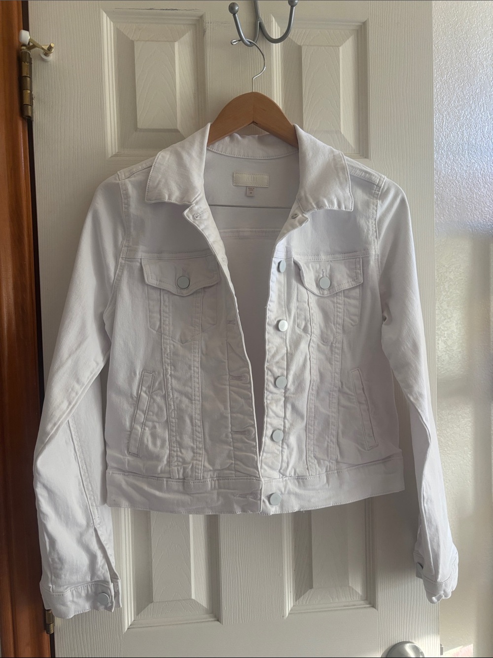 Kut from the Kloth White Denim Jacket